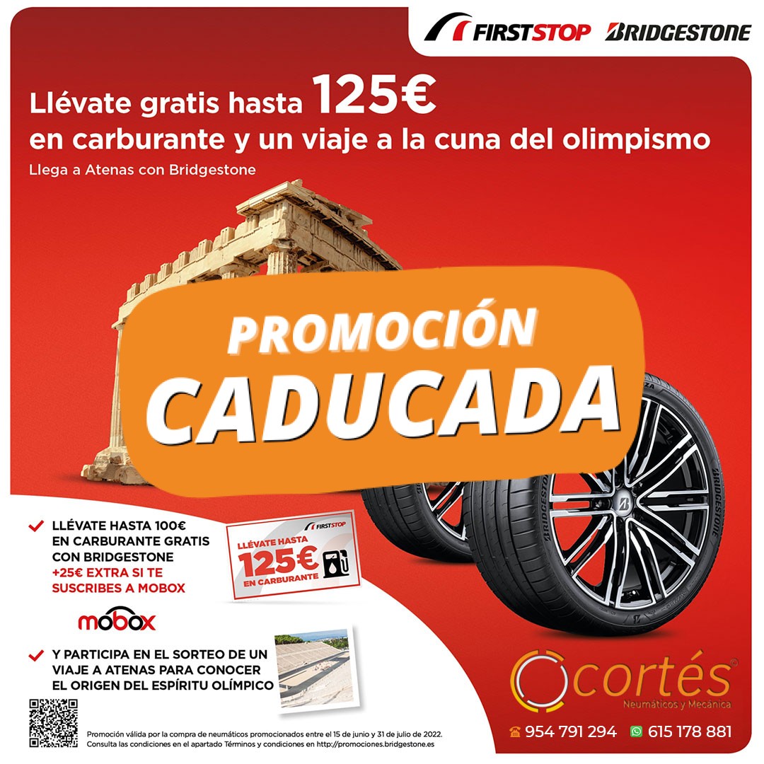 Oferta neumáticos Bridgestone en Sevilla · Servicios Cortés
